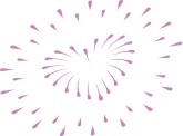 Heart Fireworks Clipart