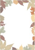 Multicolored Fall Leaves Frame