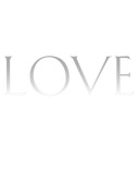 Grayscale Love Block Letters