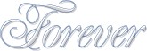 Fancy Forever with blue outline