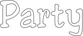 Black Outline Party Heading