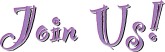 Fun Purple Join Us Exclamation