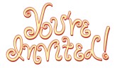 Curling You're Invited Exclamation Greeting