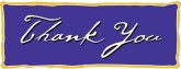 Elegant Thank You Purple Bar