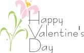 Cute Flower Happy Valentine