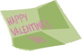 Happy Valentine Folded note
