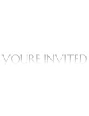 You're Invited Block Letters with Soft Gradient
