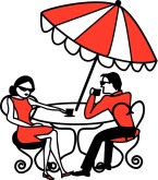 Cafe Couple Clipart
