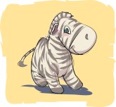 Baby Zebra Clipart