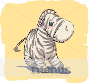 Baby Zebra Clipart