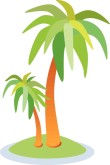 Desert Island Palm Clipart