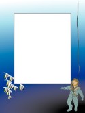 Deep Sea Frame with Fish and Diver