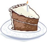 Chocolate Birthday Cake Clipart