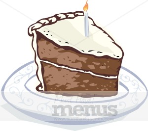 Chocolate Birthday Cake Clipart