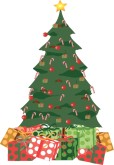 Christmas Tree Presents Clipart