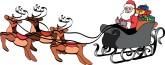 Santa Sleigh Clip Art