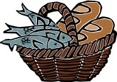 Fish Bread Basket Clipart