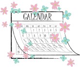 Spring Calendar Clipart