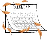 Fall Calendar Clipart