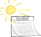 Summer Calendar Clipart