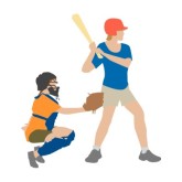 Playing Baseball Clipart