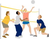 Beach Volleyball Clipart