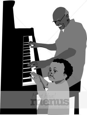 Family Piano Clipart