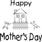 Happy Mother's Day with Kids Playing