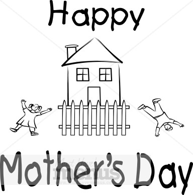 Happy Mother's Day with Kids Playing
