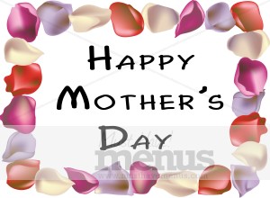 Rose Petal Frame Happy Mother's Day