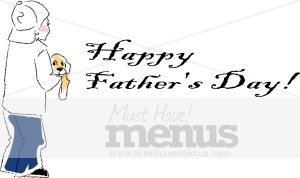 Happy Father's Day with Son and Puppy