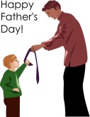 Son Gives Tie to Dad for Father's Day