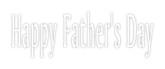 Happy Father's Day Outline with Drop Shadow
