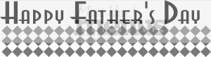 Happy Father's Day Over Checkered Bar