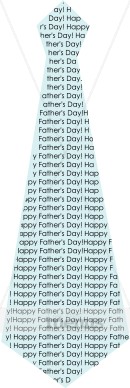 Happy Father's Day Tie Typography