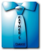Blue Happy Father's Day Shirt and Tie