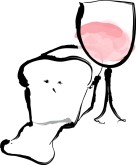 Bread and Wine Clipart