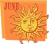 June Calendar Clipart