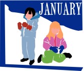 January Calendar Clipart