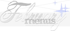 Silver February With Stars Restaurant Heading