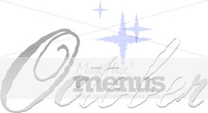 October Silver Typography with Stars
