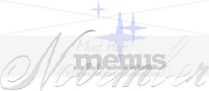 November Silver Script with Stars