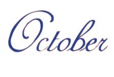 Purple Script October Menu Heading