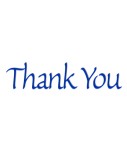 Blue Thank You Heading