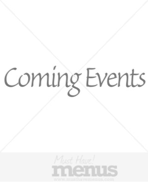 Coming Events Dark Gray