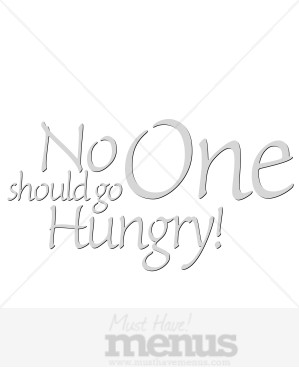 No One Should Go Hungry in Gray