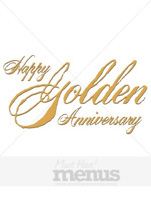 Rustic Happy Golden Anniversary