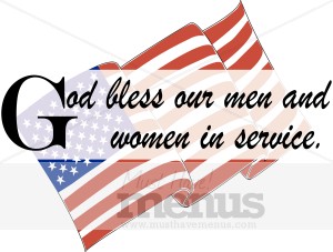 Servicemen Blessing Clipart