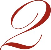 Red Menu Pricing Numeral Two