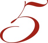 Red Menu Pricing Number Five